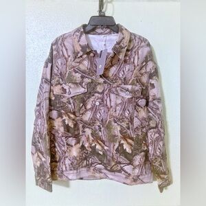Unbranded NWT denim Camouflage hunting button down Jacket